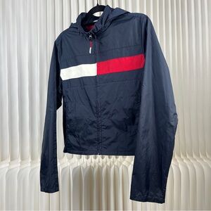 Vintage 90’s Tommy Hilfiger Wind Breaker Full Zip Cropped Jacket